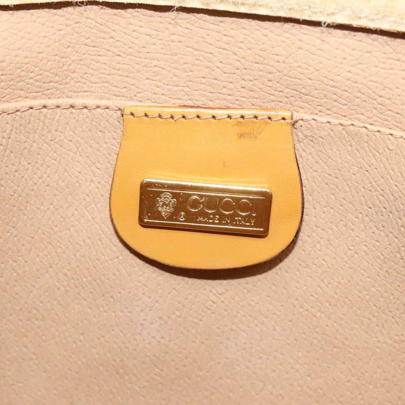 【日本直送】GUCCI 微型 GG 帆布手拿包 PVC 米色金色 014 89 0192 正品 ep7599-8