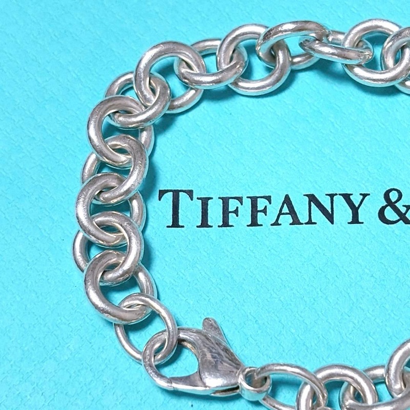 💝FuFu.Style ⟡.·* Tiffany&Co. 愛心銀牌手鏈-17