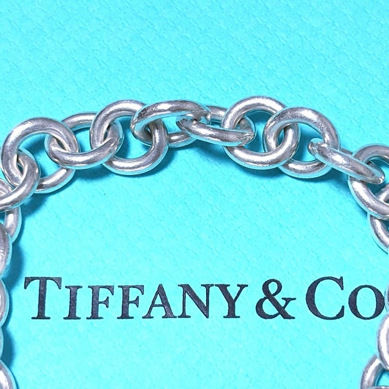 💝FuFu.Style ⟡.·* Tiffany&Co. 愛心銀牌手鏈-18