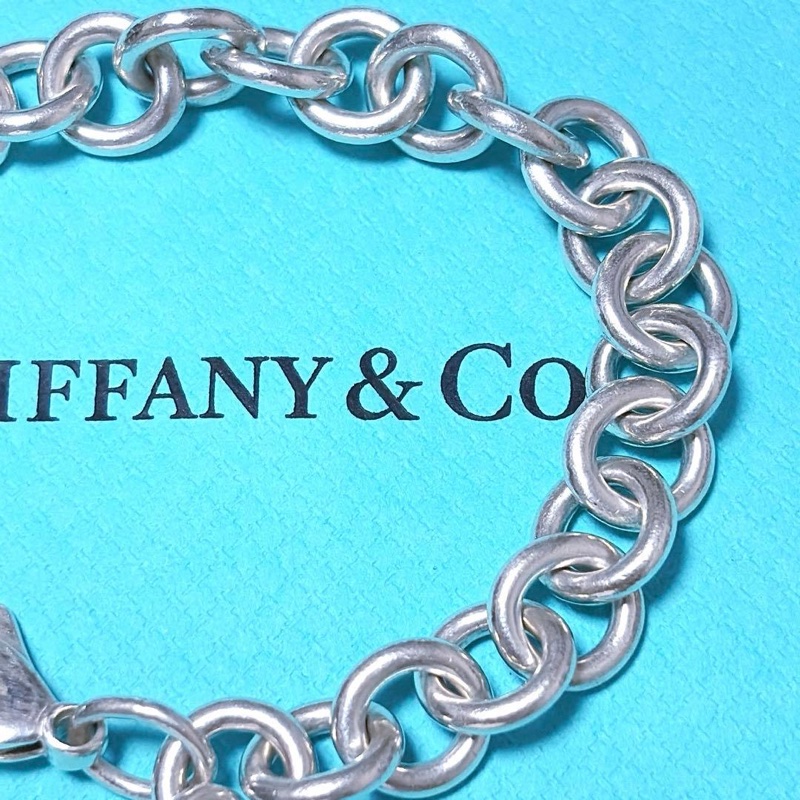 💝FuFu.Style ⟡.·* Tiffany&Co. 愛心銀牌手鏈-19
