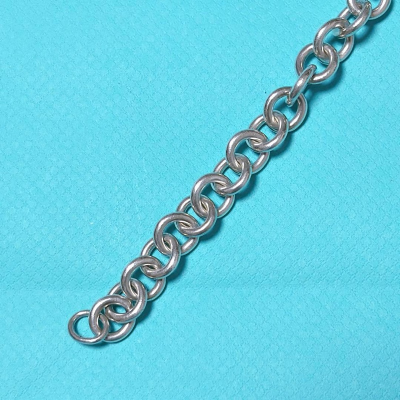 💝FuFu.Style ⟡.·* Tiffany&Co. 愛心銀牌手鏈-21