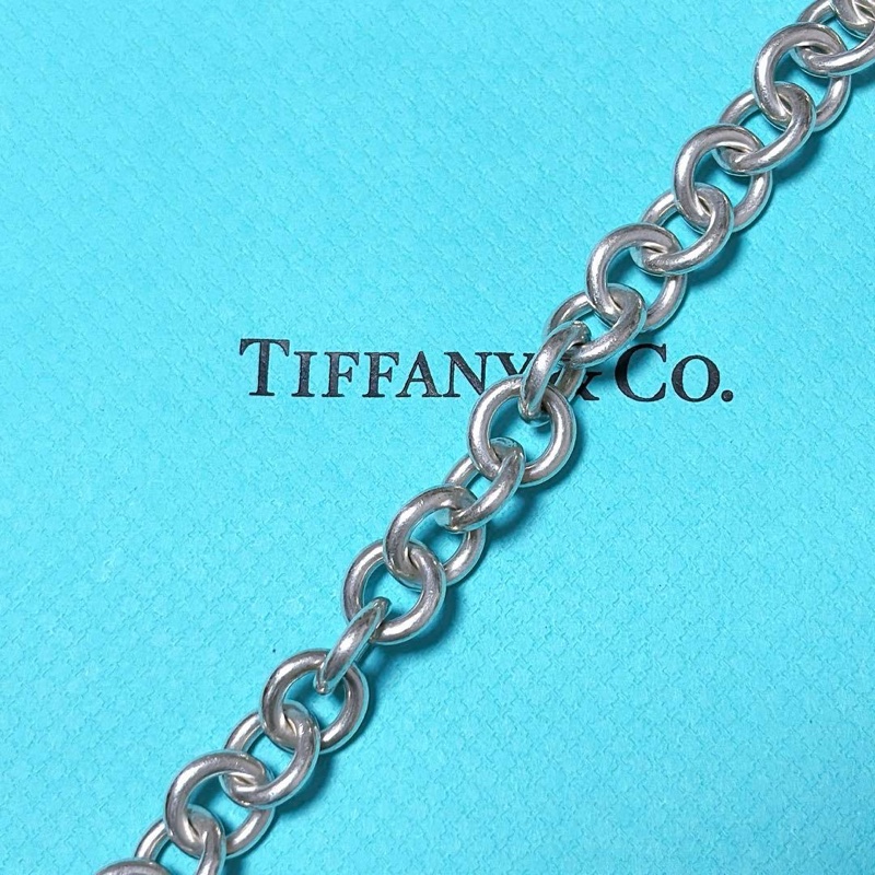 💝FuFu.Style ⟡.·* Tiffany&Co. 愛心銀牌手鏈-22