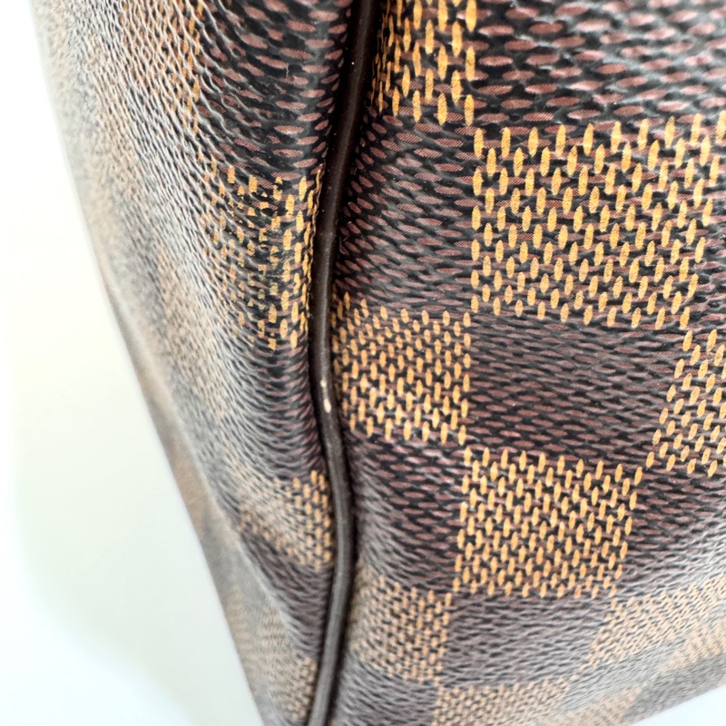 LV棋盤格speedy30cm背帶款N40590-14