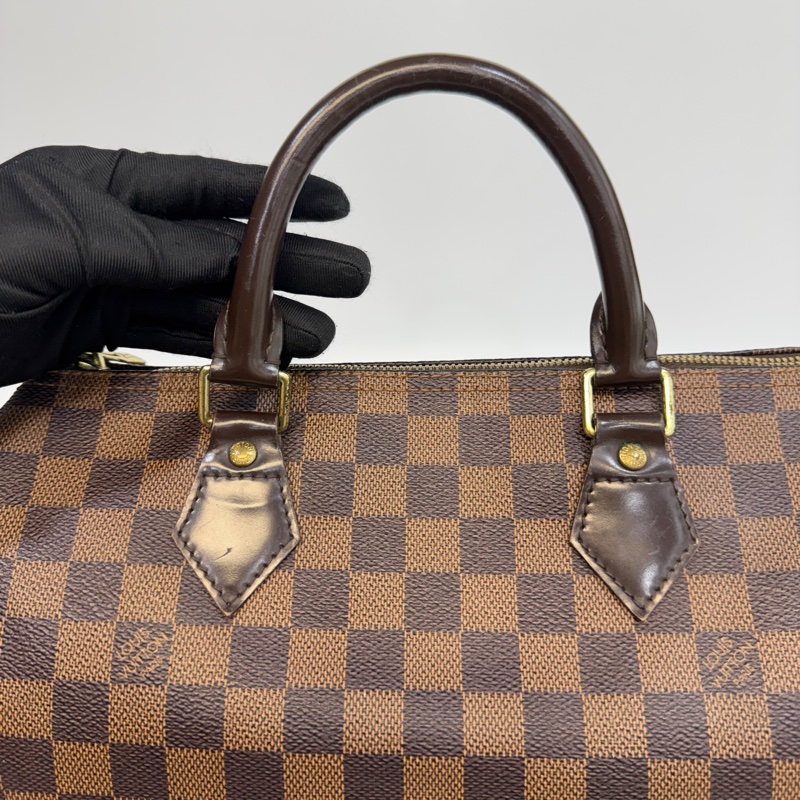 LV棋盤格speedy30cm背帶款N40590-15