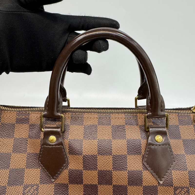 LV棋盤格speedy30cm背帶款N40590-16