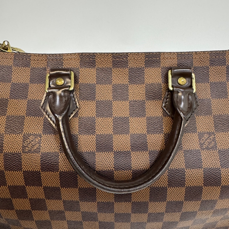 LV棋盤格speedy30cm背帶款N40590-19