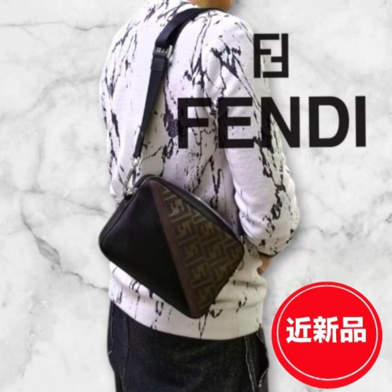 【🐴馬上下單最優惠】🧧限時降價至2/11（原$26800）【9成新】㊣✨ FENDI✨（附防塵袋）芬迪 老花 經典 皮革 帆布 雙面 相機包 肩背包 斜背包/雙F/二手包/二手精品/保證正品-0