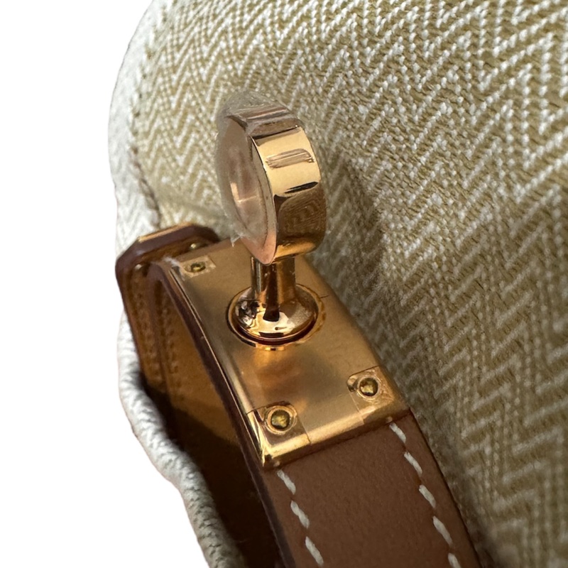 HERMES KELLY TOUR 金棕白線 T2-5