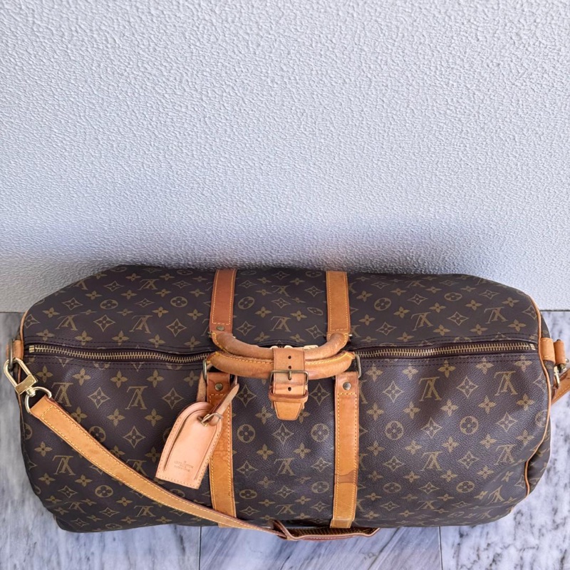 💝FuFu.Style ⟡.·* LV Keepall55 旅行袋行李包-11