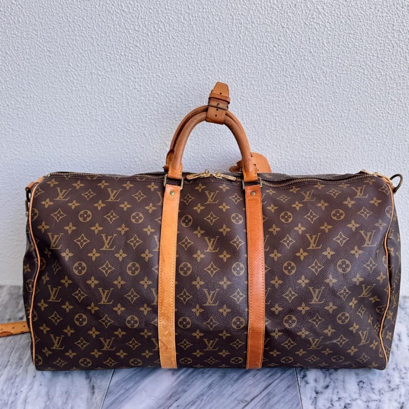 💝FuFu.Style ⟡.·* LV Keepall55 旅行袋行李包-15