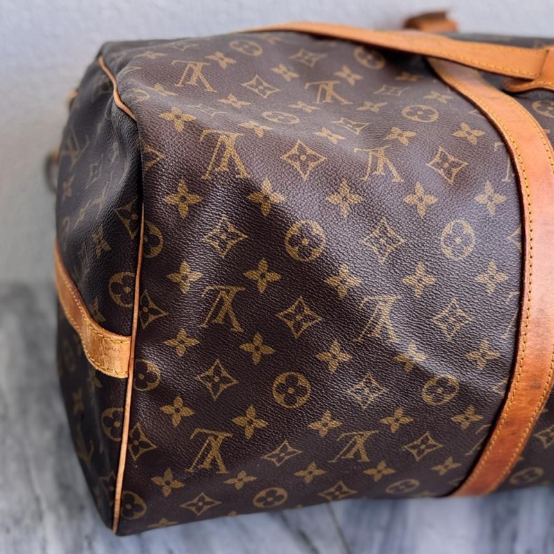 💝FuFu.Style ⟡.·* LV Keepall55 旅行袋行李包-16
