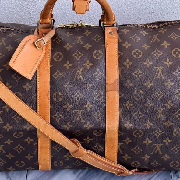 💝FuFu.Style ⟡.·* LV Keepall55 旅行袋行李包-32