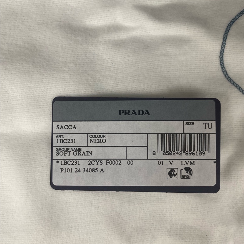 【促銷品] Prada 1BC231 Aimee 大號 光滑小牛皮肩背包 黑色-9