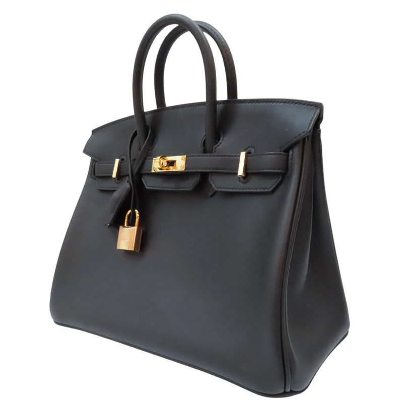 【再降價】黑色 Swift牛皮 Birkin 25 柏金包 手提包 U刻 金扣【HERMES 愛馬仕】-2