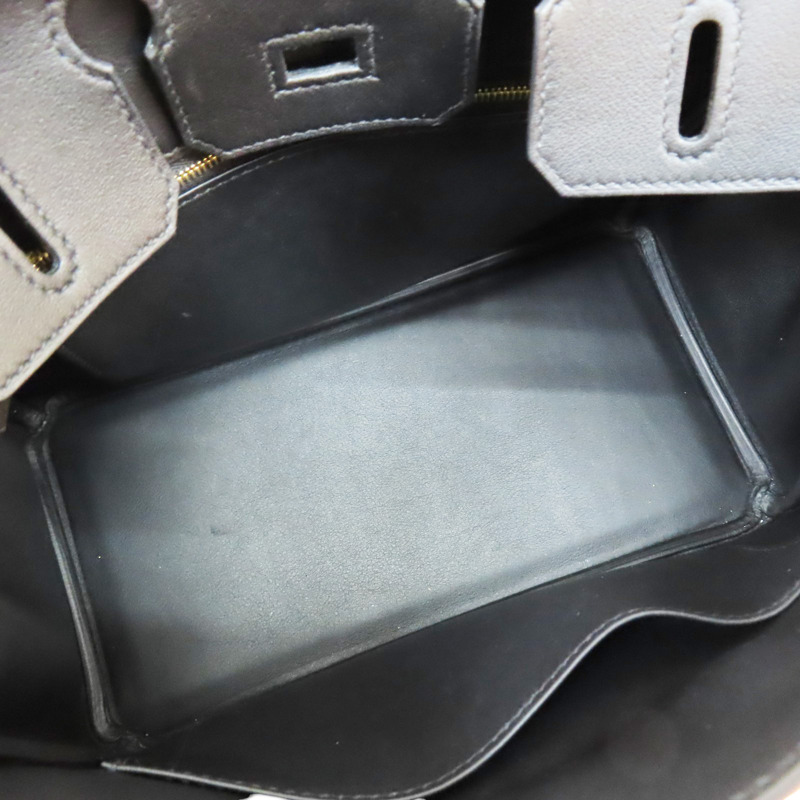 【再降價】黑色 Swift牛皮 Birkin 25 柏金包 手提包 U刻 金扣【HERMES 愛馬仕】-4