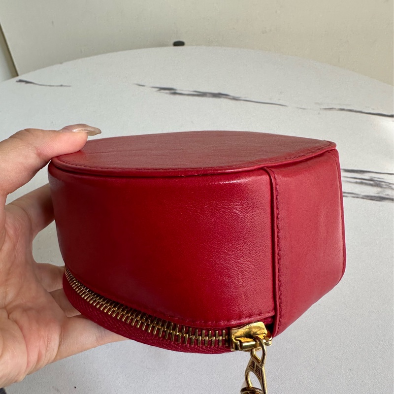 Chanel 紅色小圓盒 收納 錶盒 功能盒-11