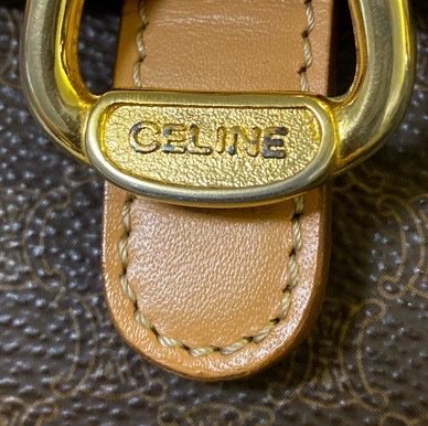 Celine 古董包 老花 超美 復古 斜背包 郵差包-7