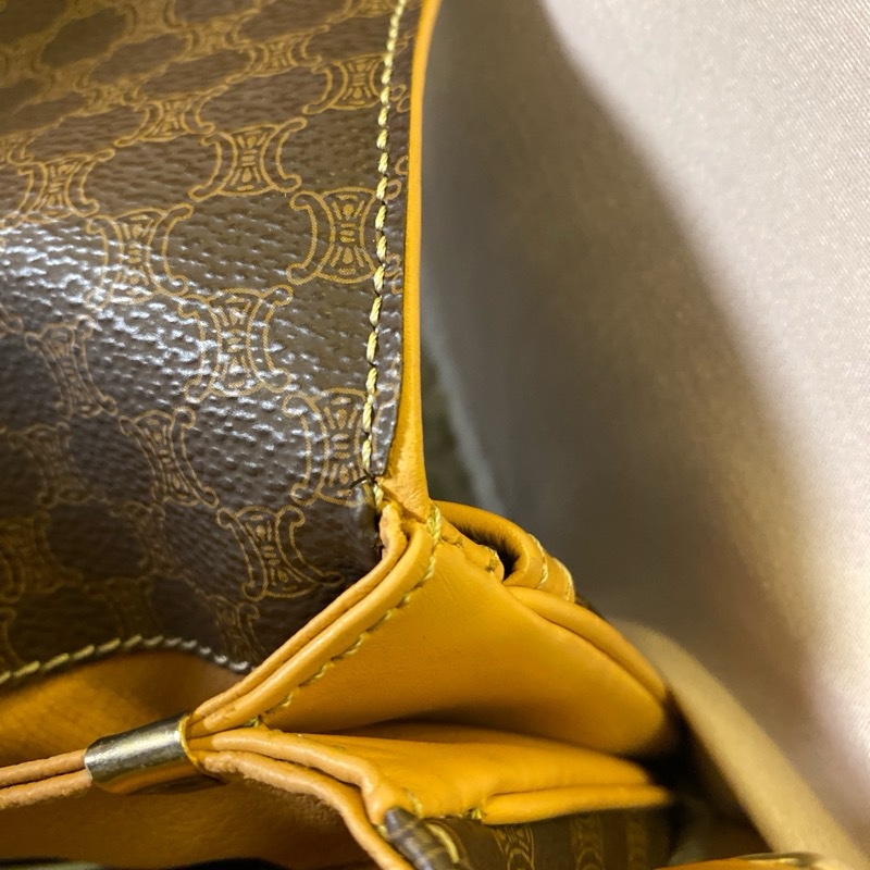 Celine 古董包 老花 超美 復古 斜背包 郵差包-37