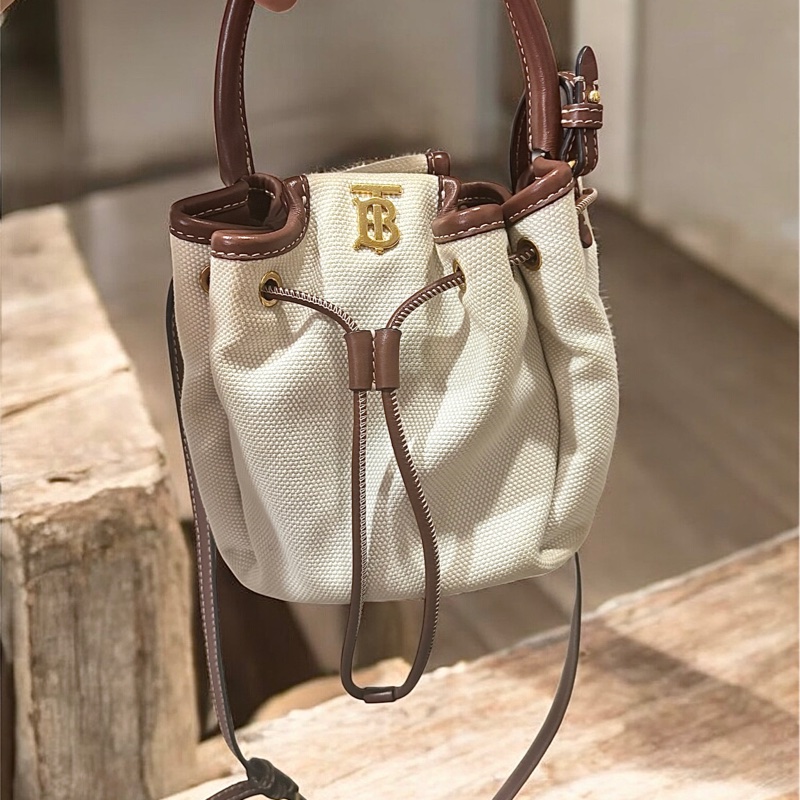 Burberry TB 帆布手提包斜背包-4