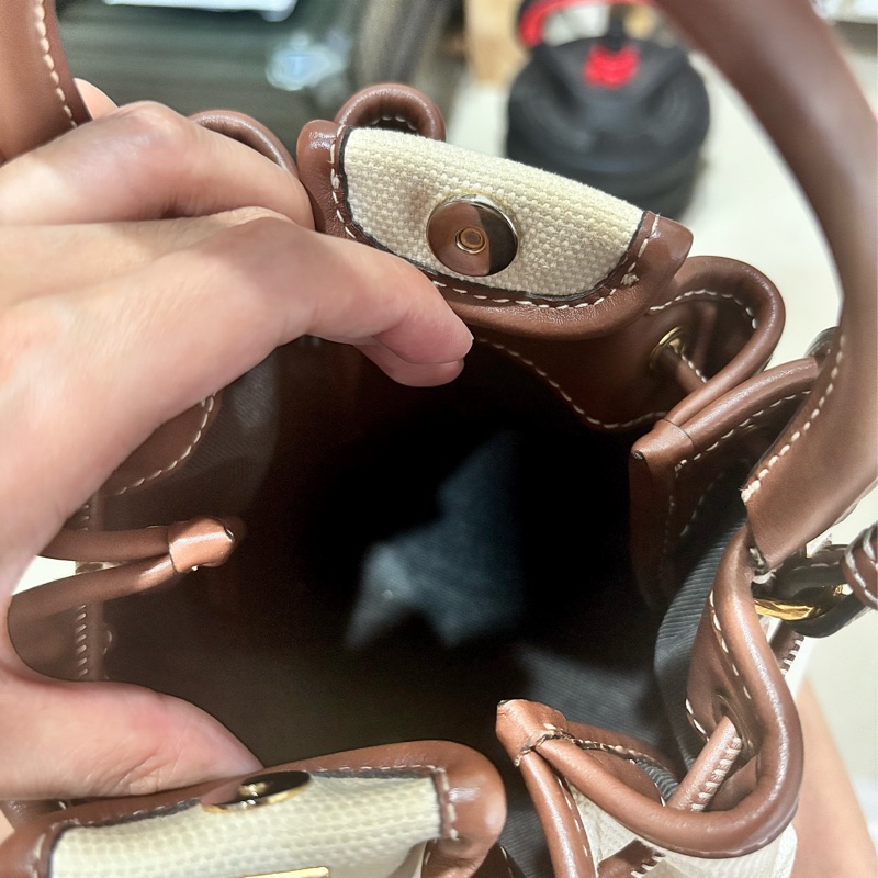 Burberry TB 帆布手提包斜背包-6