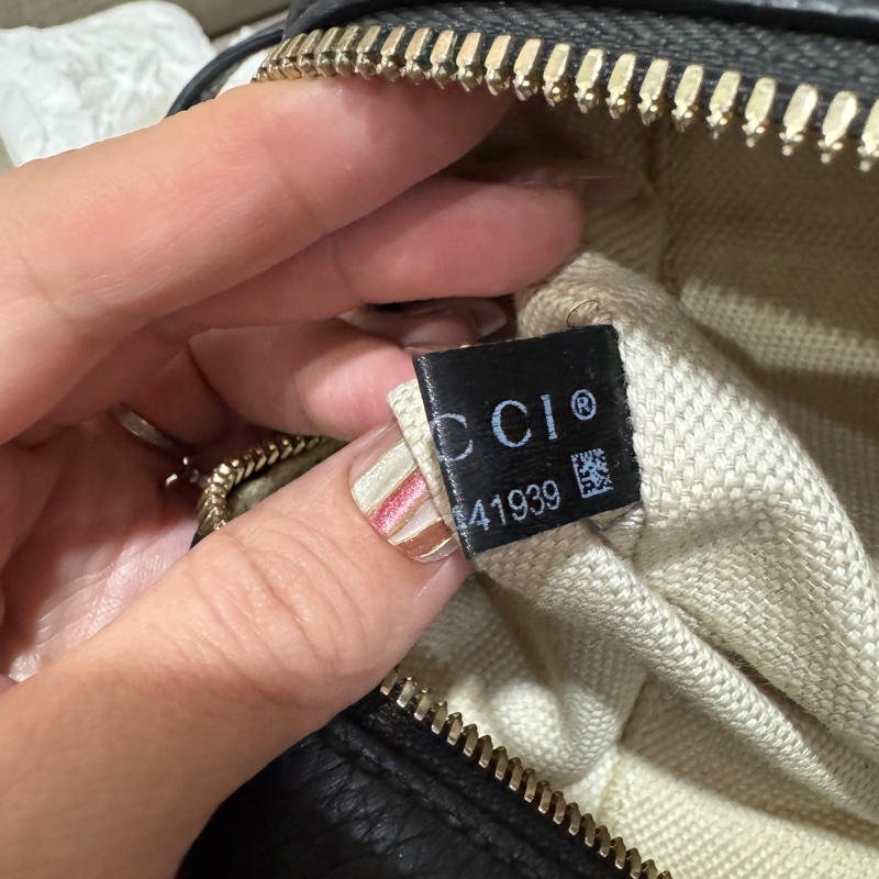 📌 正貨/二手/已停產 GUCCI SOHO DISCO 黑色小牛皮 斜背包 相機包-27