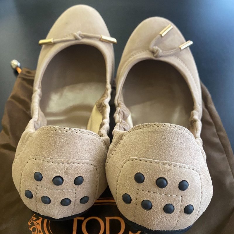 Women's Tod's Brown Suede Ballet Flats 淺棕色麂皮芭蕾舞平底鞋 [購於美國舊金山]-6
