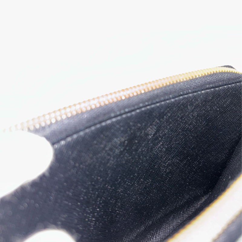 Prada 1BP024黑色防刮牛皮金色三角log鏈條Woc-28