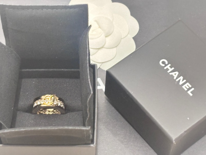 Chanel 香奈兒雙C戒子-0
