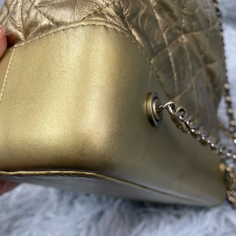 ✨三折出售✨Chanel Gabrielle招財金流浪雙色鏈條後背包 香奈兒後背包 香奈兒包包-44