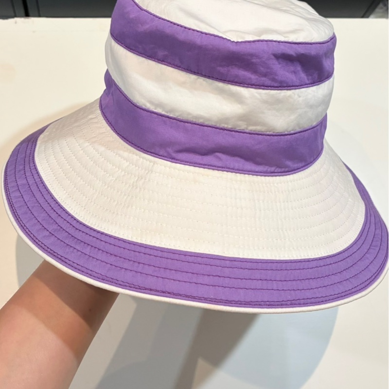 正品Hermes 愛馬仕寬沿遮陽帽法國製-7