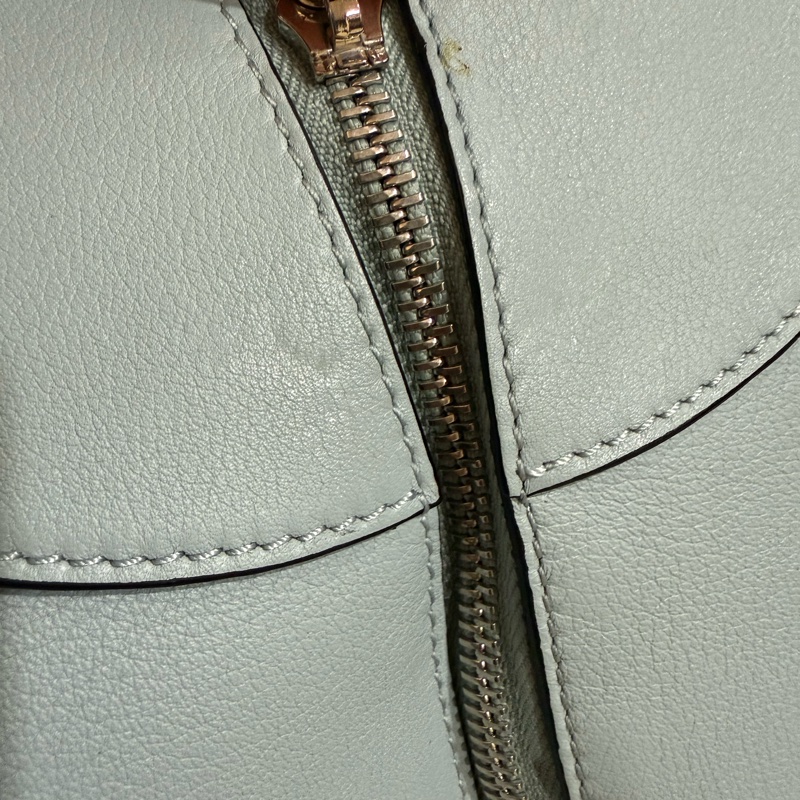 LOEWE hammock手提包/吊床包/可斜背.天空藍 拼色-16