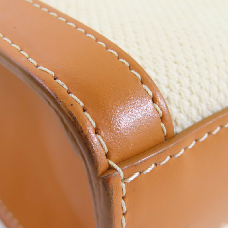 CELINE 帆布Mini Vertical Cabas 2Way Shoulder Bag金扣手挽肩背兩用袋-8