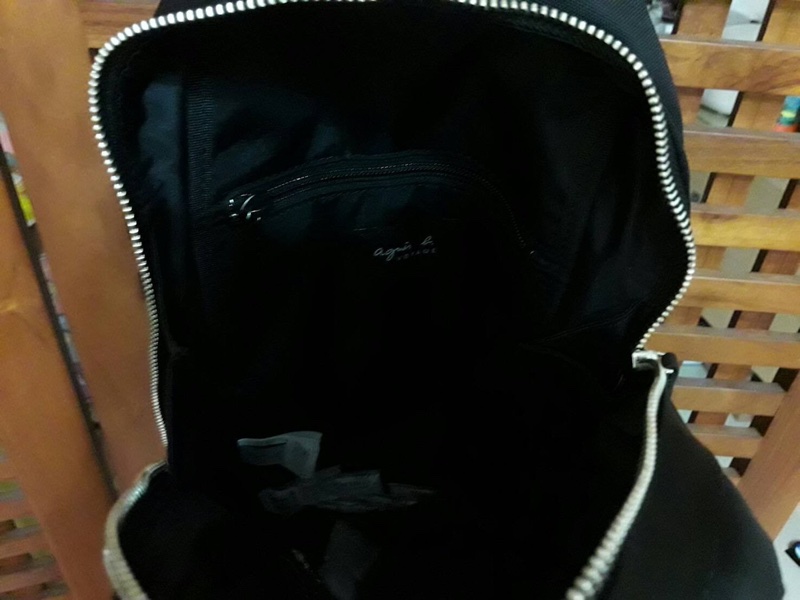 Agnes b  帥氣單肩背包 尼龍輕便肩背包  全新現貨-5