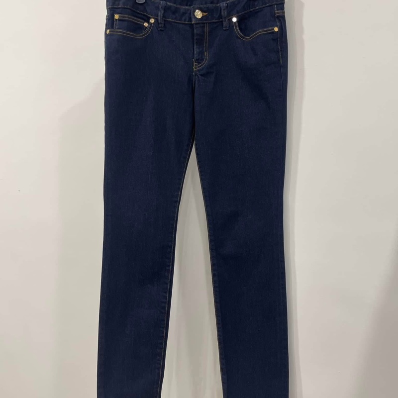 美國TORY BURCH 金扣牛仔長褲-2