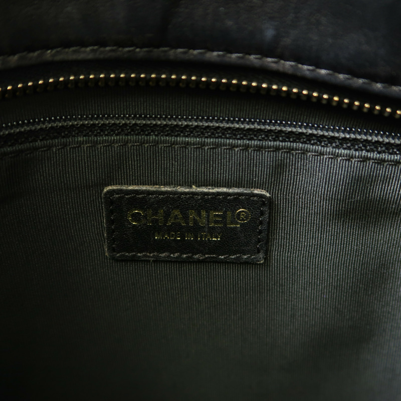 CHANEL 牛皮皮革Handbag金扣手挽袋-14