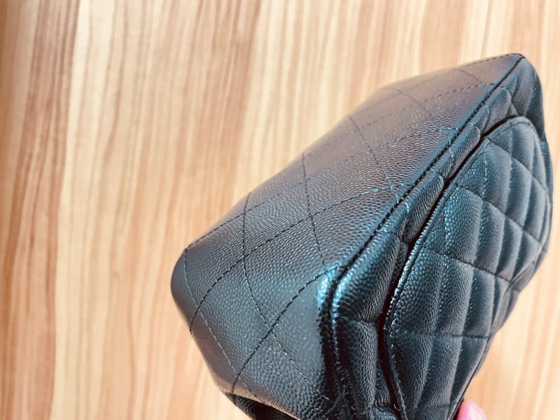 Chanel mini coco cf 魚子醬牛皮 黑 香檳🍾金 方胖子 絕版品-4