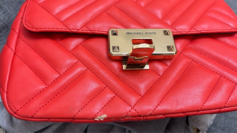 MK菱格羊皮包-19