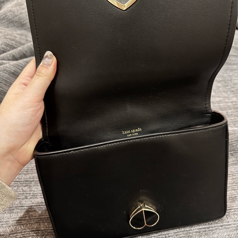 Kate Spade 黑桃鏈條包（可斜挎肩背兩用）-5