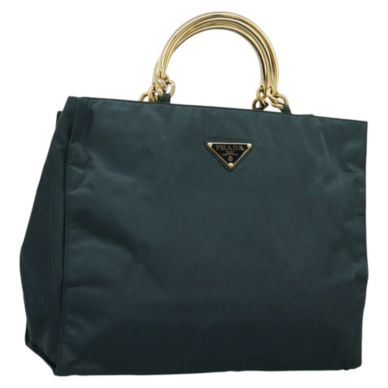 【日本直送】PRADA 尼龍卡其色手提包 正品 nb125-0
