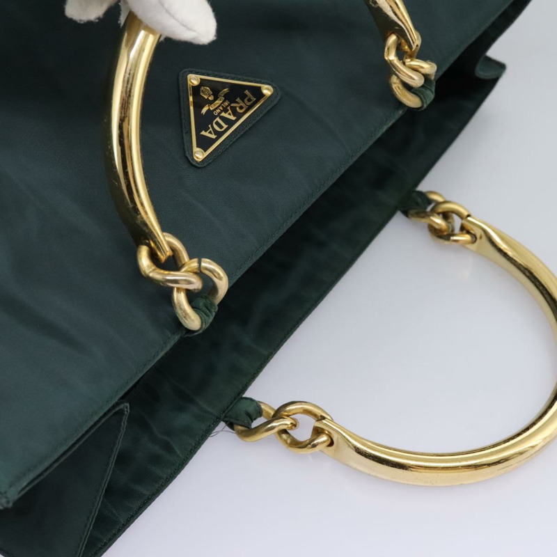 【日本直送】PRADA 尼龍卡其色手提包 正品 nb125-5