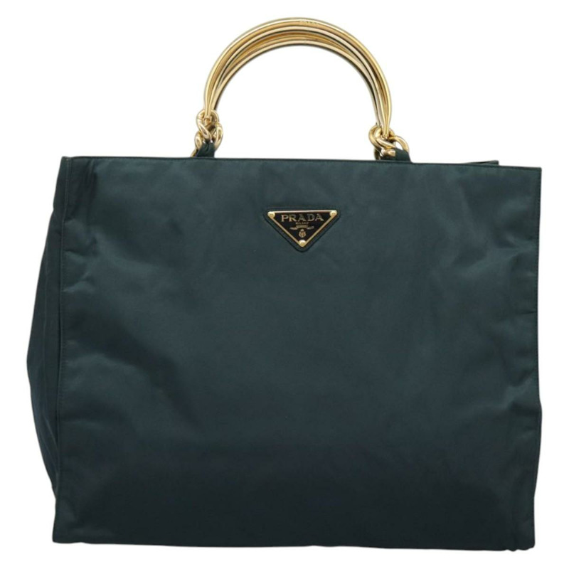 【日本直送】PRADA 尼龍卡其色手提包 正品 nb125-12