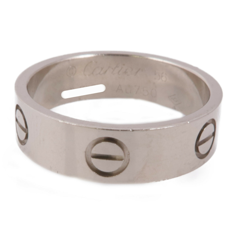 CARTIER 18K白金Love Ring戒指Cartier#56/US#7.25-1