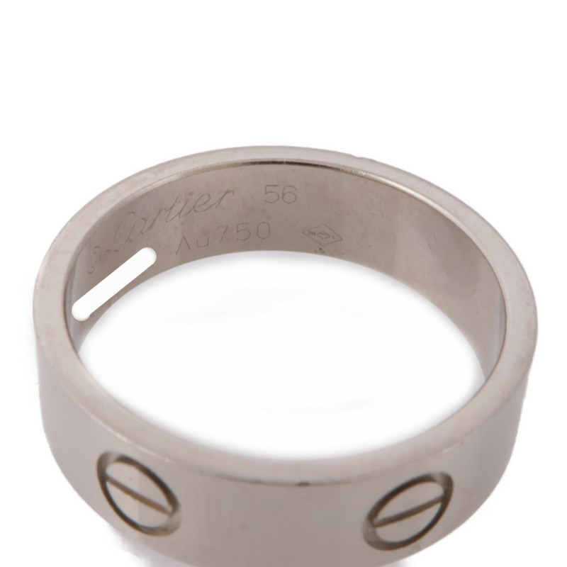 CARTIER 18K白金Love Ring戒指Cartier#56/US#7.25-6