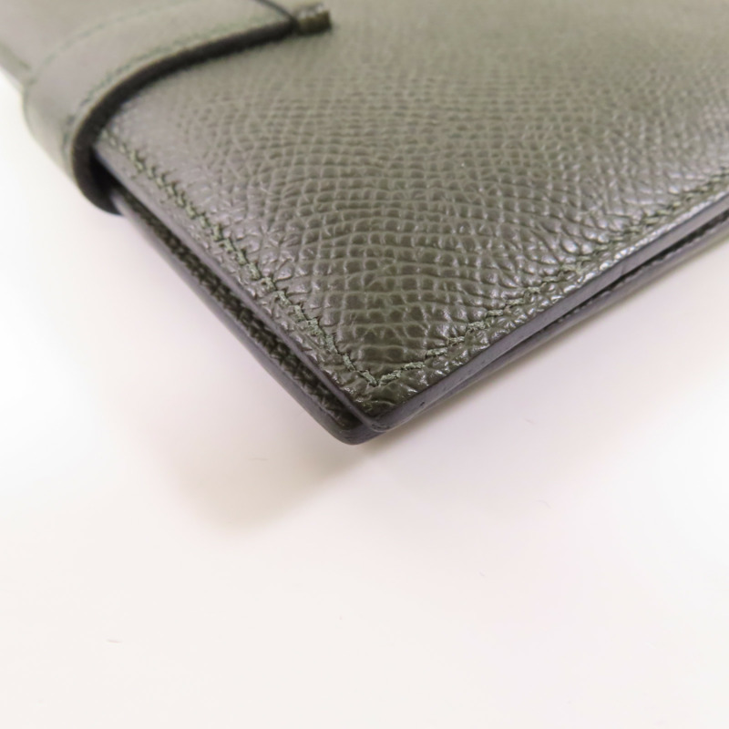 HERMES 【激減優惠】Epsom皮革Bearn Compact金扣錢包Vert Maquis-7