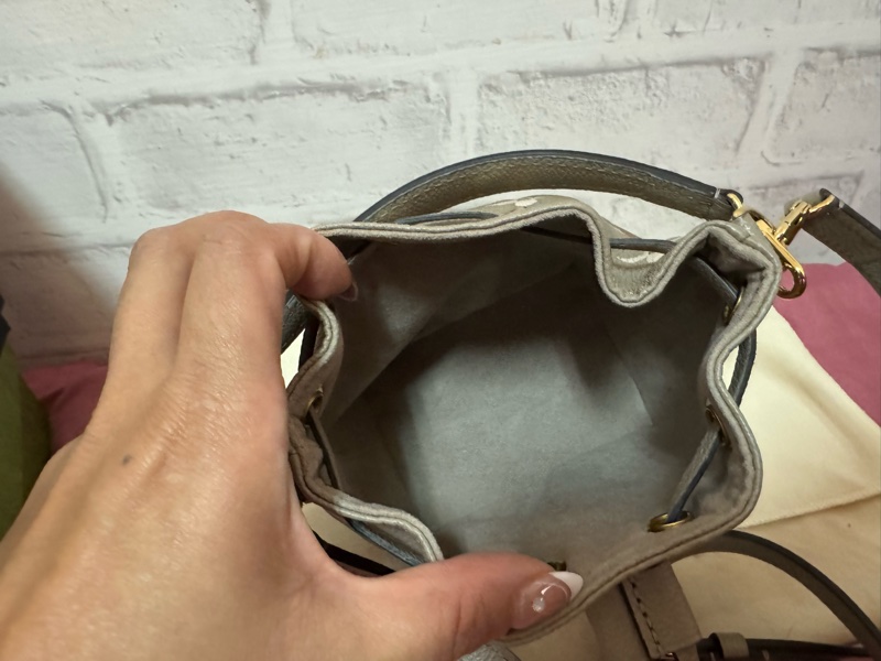 LOUIS VUITTON 新款 NANO NOE斑鳩灰壓印老花水桶包LV-2