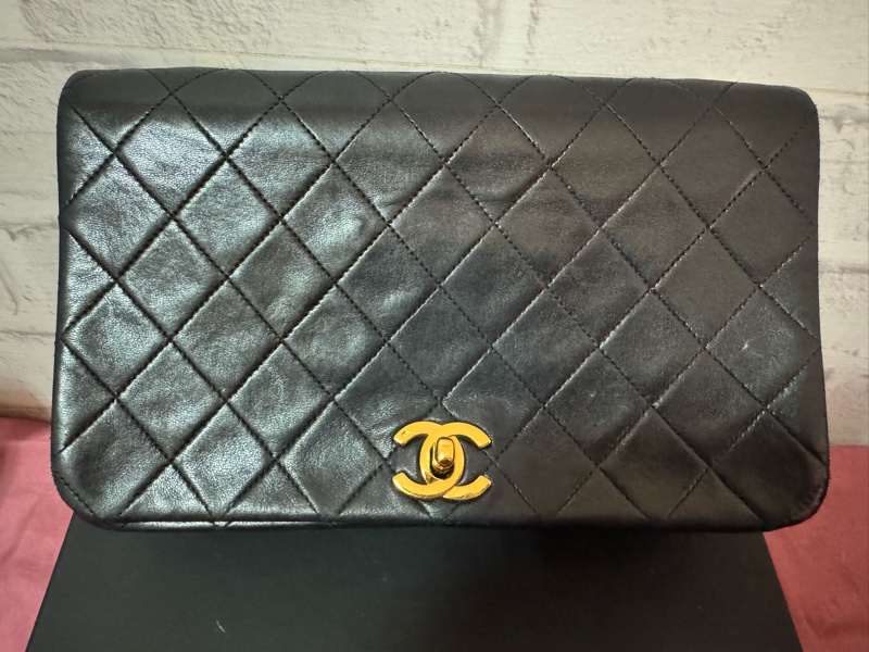 Chanel vintage 黑色COCO翻蓋包-0
