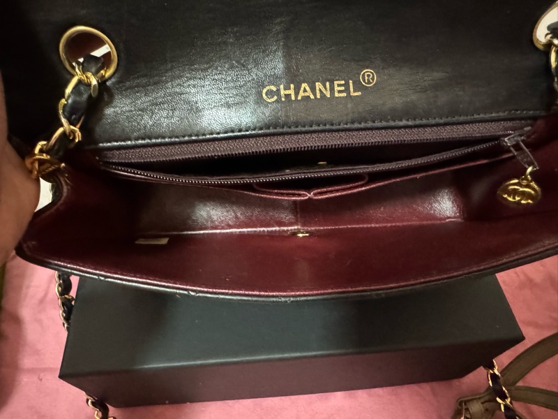 Chanel vintage 黑色COCO翻蓋包-5
