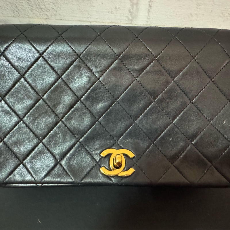 Chanel vintage 黑色COCO翻蓋包-9