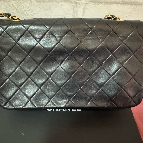 Chanel vintage 黑色COCO翻蓋包-10