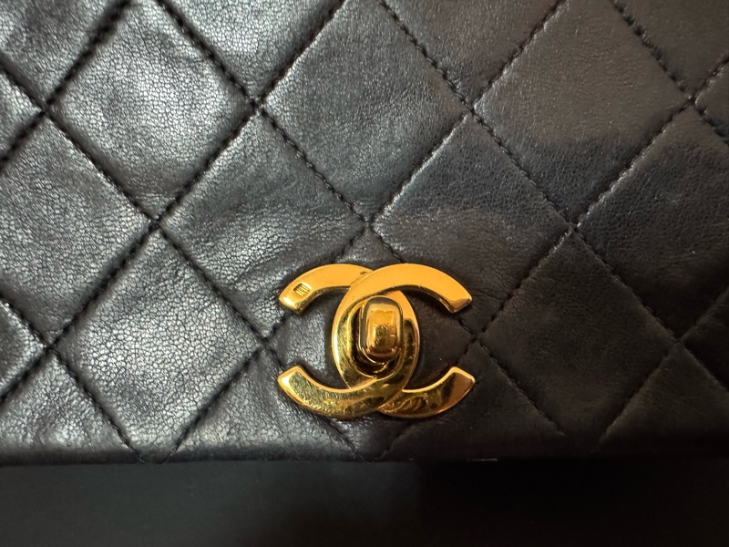 Chanel vintage 黑色COCO翻蓋包-16